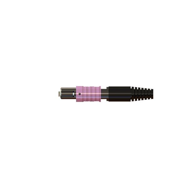 MPO MTP Connector With Jacked Ribbon Boot 3.0mm 12 core connector OM4 meganta
