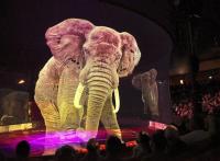 le polyamide transparent d'écran de projection 3D de 9x30m ignifugent pour l'exposition d'étape