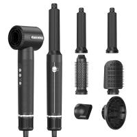 7 em 1 BLDC Motor Profissional Secador de cabelo com vento forte e 3 configurações de calor