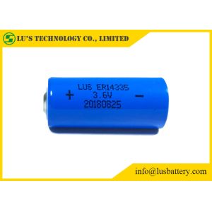 Cellule de chlorure de thionyle de lithium de la batterie 1.65Ah du lithium 3,6 V de 2/3AA ER14335 pour des détecteurs de fumée