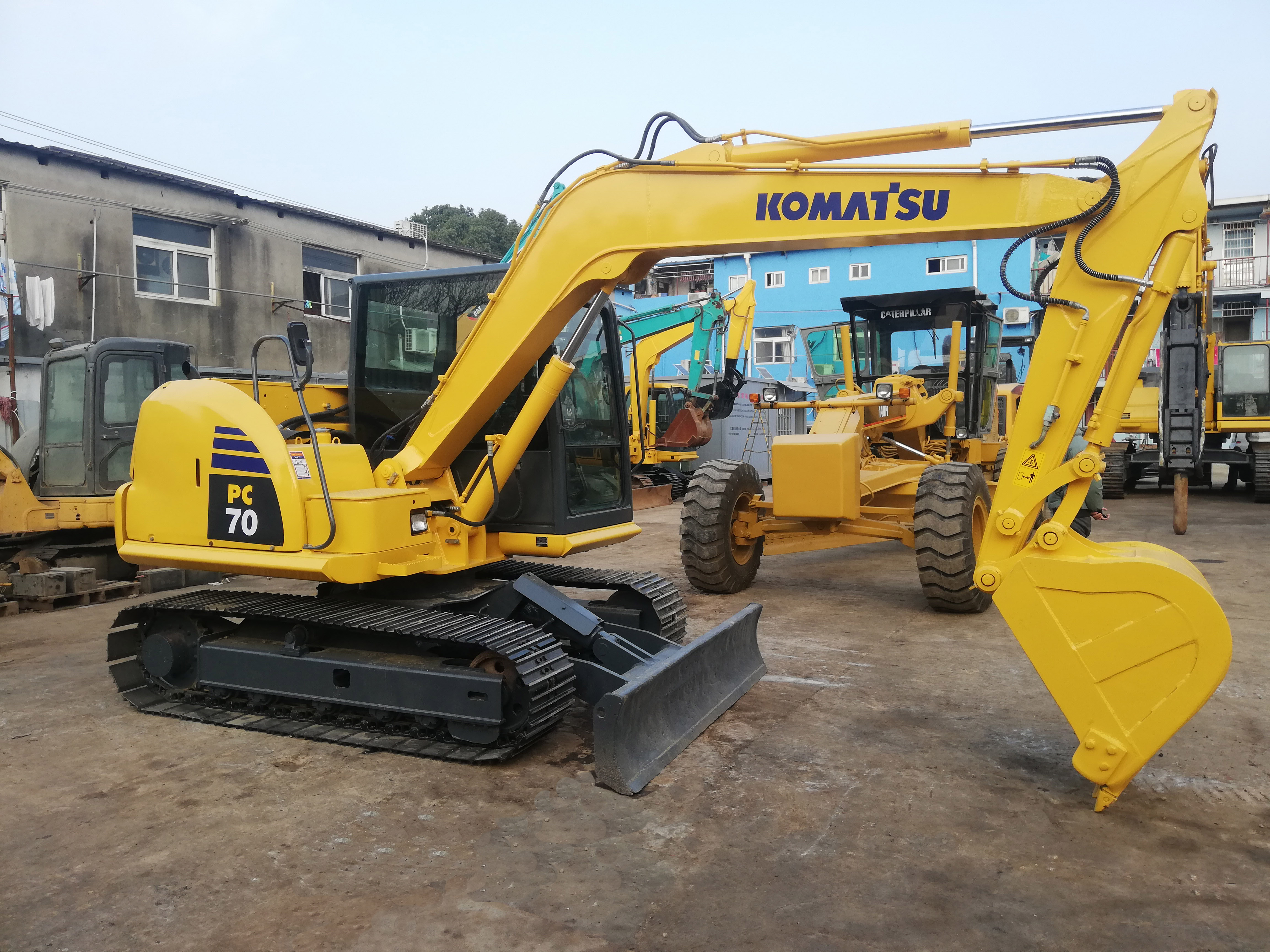 Тип Crawler использовал небольшого землекопа KOMATSU PC70 экскаватора мини