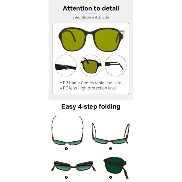 Laser protect glasses goggles glasses laser glasses laser protection 266nm 532nm 1320nm laser lenses protect laser Laser safety glasses co2 laser protection glasses laser protection Laser glasses