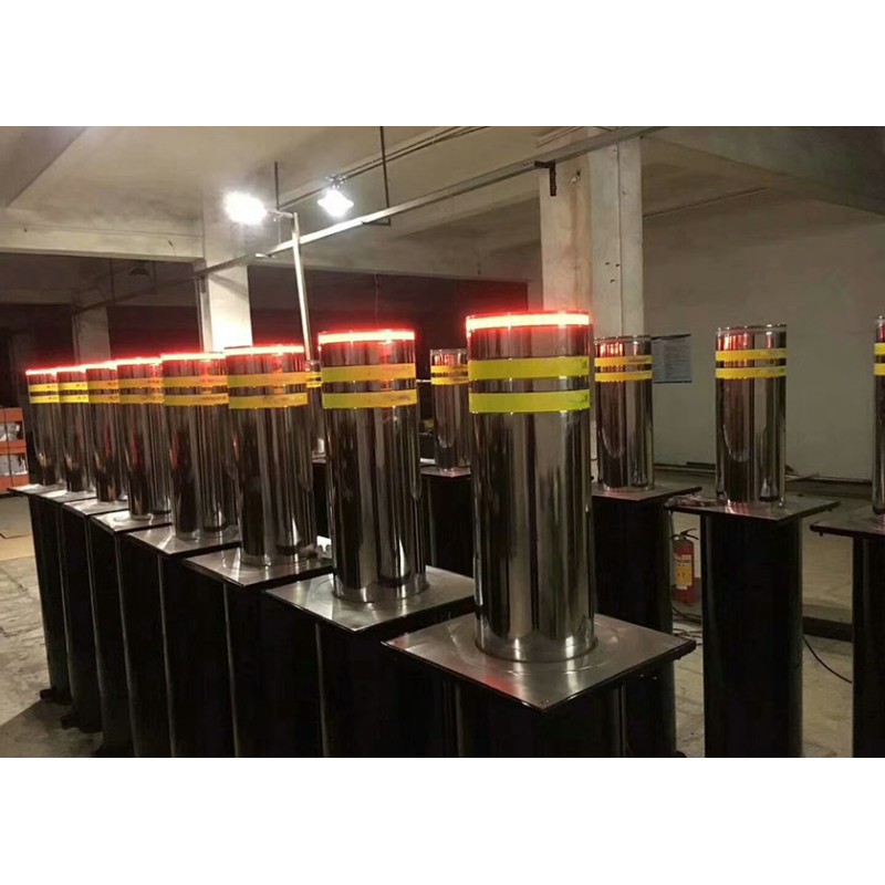 316 Stainless Steel Automatic Rising Bollards with 70T Loading and 3s Rising Time for Road Safety