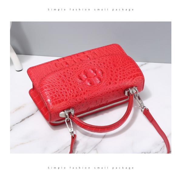 Fashion Designer Genuine Crocodile Leather Women Small Handbag Purse Authentic Alligator Skin Female Flap Shoulder Bag