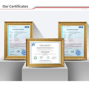 Guanyi Transmission Machinery Co., Ltd. Certifications