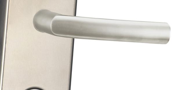 High Security Electronic Card Door Lock For Hotel Entrance 62.5mm Center Distance