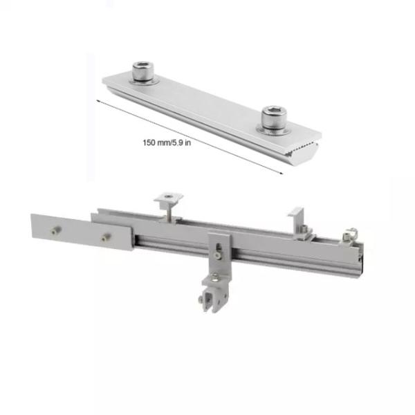 Установка солнечных фотоэлектрических панелей в парковочных помещениях с установкой алюминиевой рельсы с сроком службы 25 лет