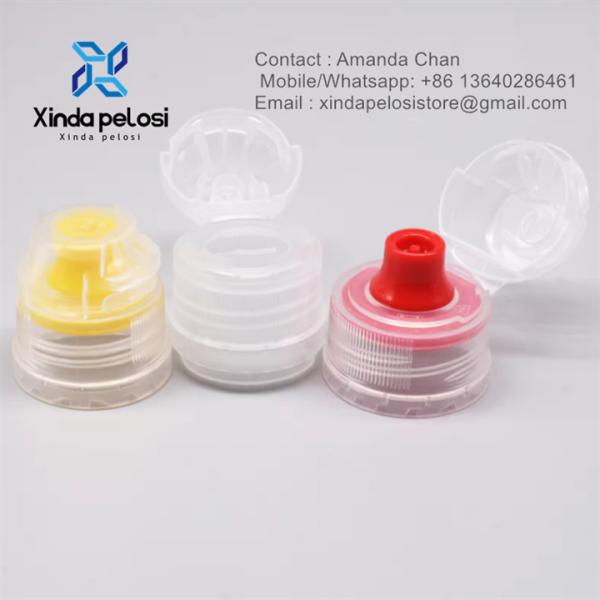Preço da fábrica Botas de água de desporto Caps plástico Flip Top Cap com válvula de silicone para venda