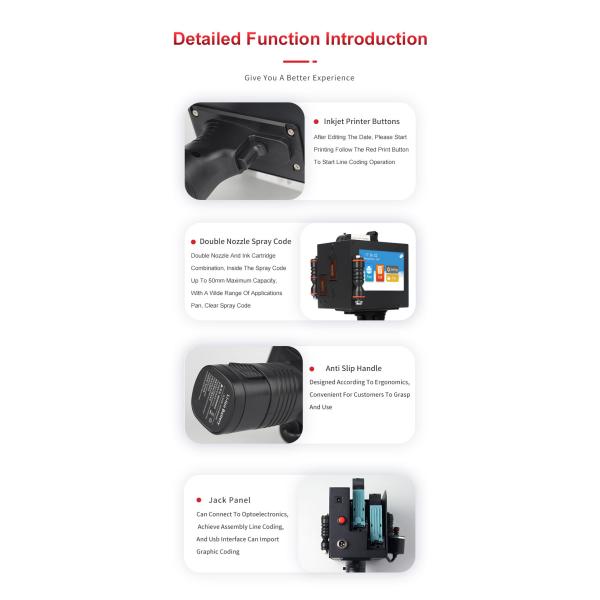 T50 Factory Price Handheld Inkjet Printer Large Format Printer for Expiry Date Image Text Coding Machines Smart logo Printer