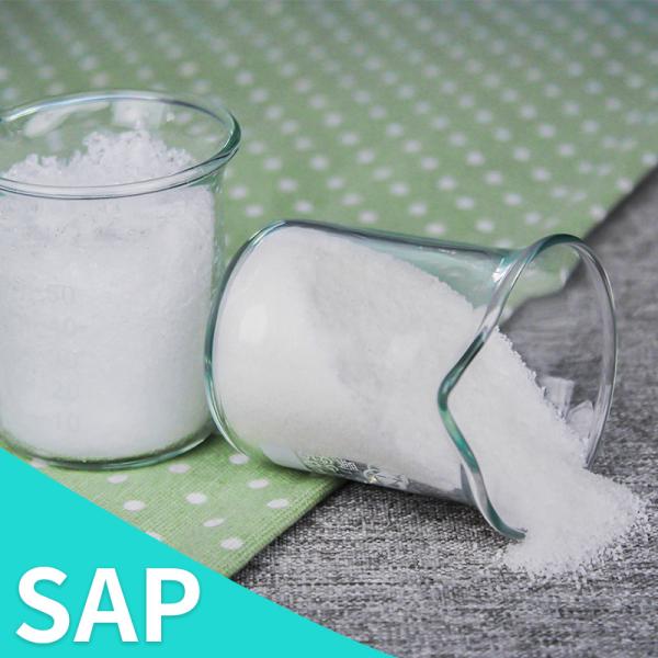 Polyacrylate de sodium SAP (Super Absorbent Polymer) en poudre, pureté 99,9%