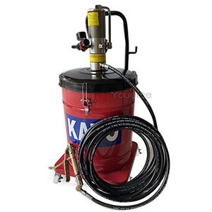 12L Air Operated Red Grease Pump  1pc/Ctn 50/1 Pressure Ratio Air Operated Grease Pump With Gun