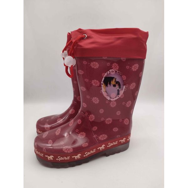 Bottes Wellington pour enfants multicolores avec semelle antidérapante et doublure amovible