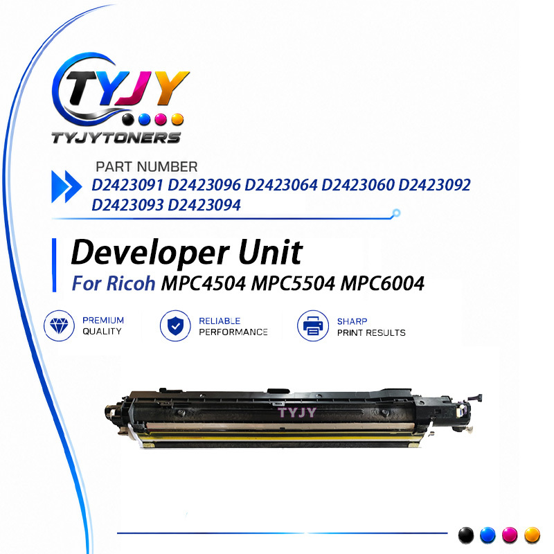 Developer Unit All Colors PN D2423 Series Fit Ricoh MP C4504 C5504 C6004 Copier