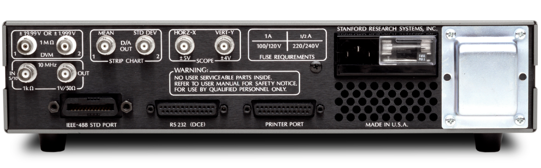SR620 Time Interval Frequency Counter with 1.3 GHz Frequency Range 25 ps Single-Shot Resolution and GPIB RS-232 Interfaces
