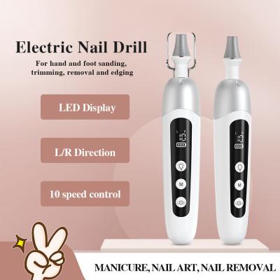 Kit de limpeza de pinças de unhas ajustável 2000mAh Bateria de 5 níveis de velocidade para adultos