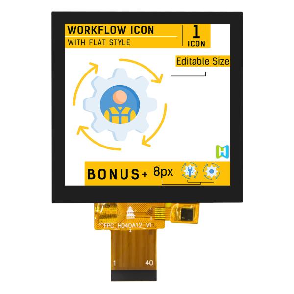 4.0-inch 320x320 resolution square capacitive touch display