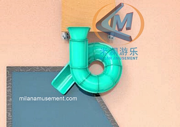 Fully Customized Spiral Water Slide – 10m Curved Slide with 1.7m Platform for Small Pools