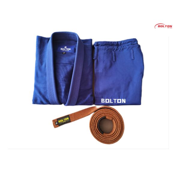 Breathable Jiu Jitsu Brown Belt 100% Cotton For Professional Martial Arts