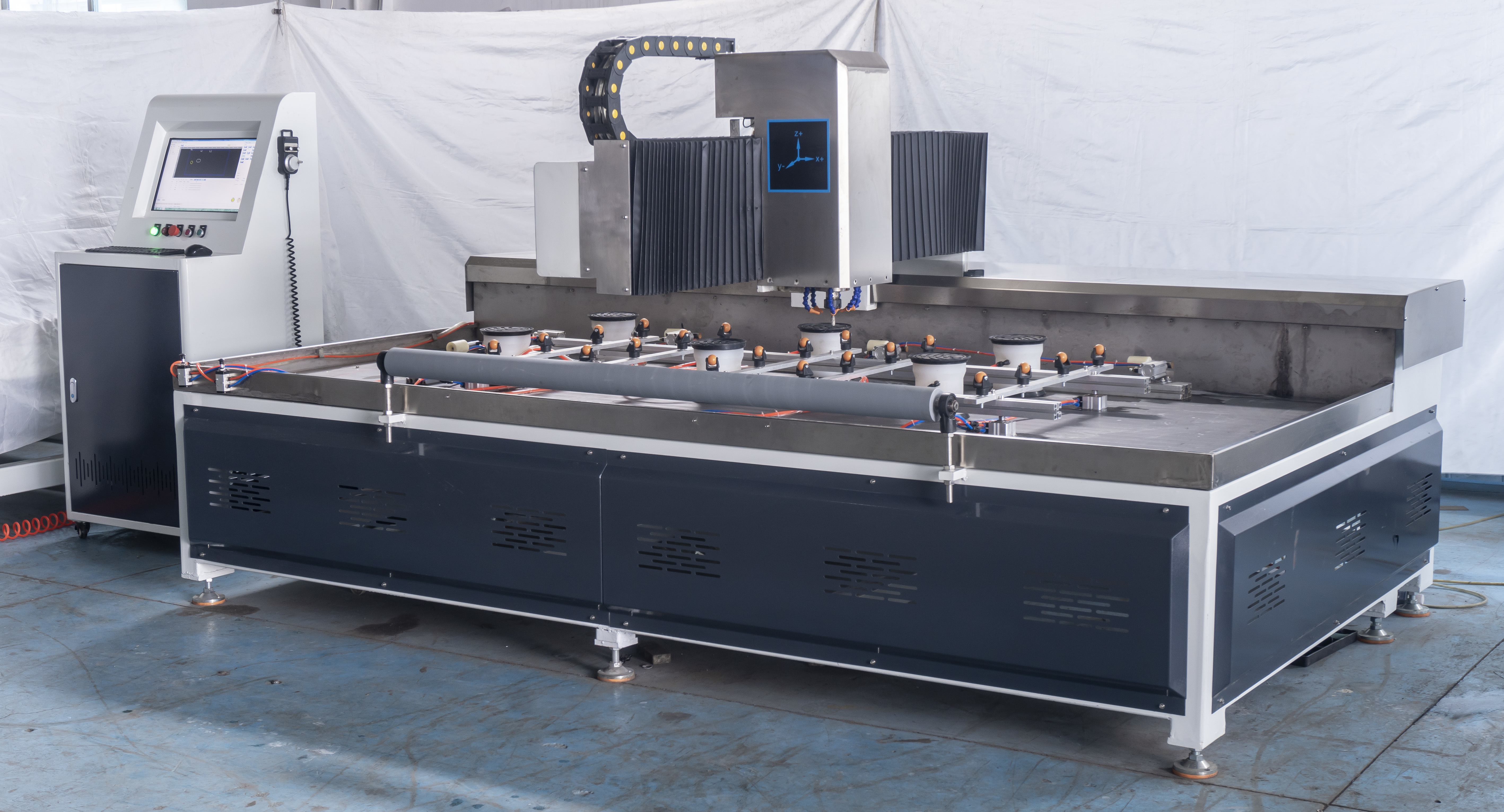 High Precision CNC Glass Milling Machine 24000rpm With 3-4 Axis Control