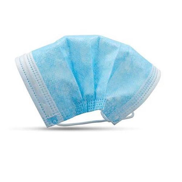 Non Woven Disposable Face Mask Blue And White Safe Type Prevent Virus