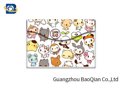Coloful Picture 3D Lenticular Printing Service Plastic  File Bag / Folder
