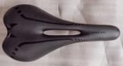 250g asiento de bicicleta negro amplio espuma de memoria acolchado de cuero sintético silla de bicicleta
