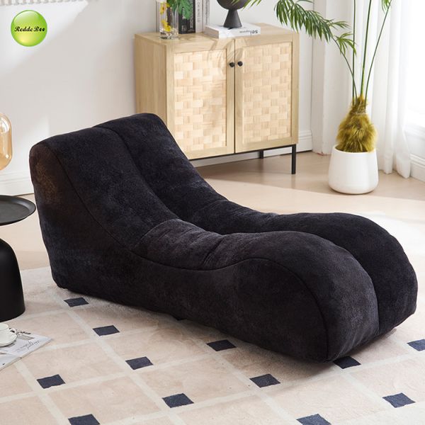 Single Velvet Compressed Sofa Fabric Corner Lounge Chair Bedroom Furniture