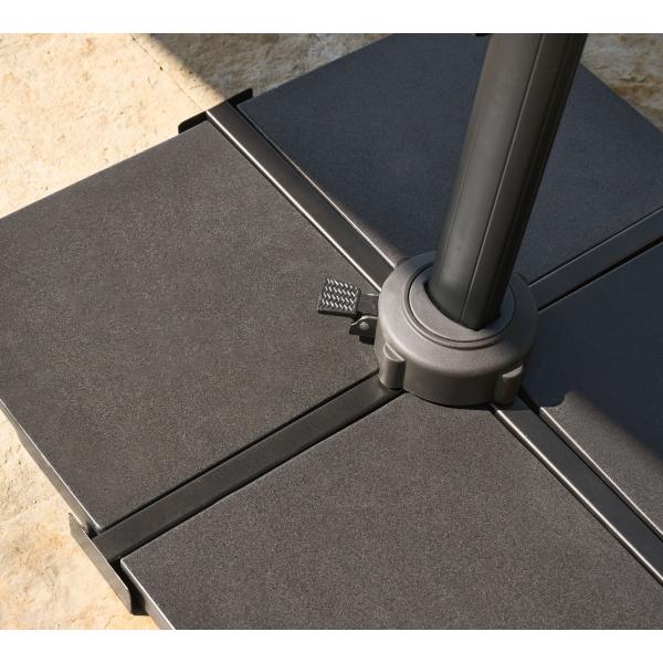 Modern Design Style 1-Tier Cantilever Umbrella for Garden Sun Shade and Protection