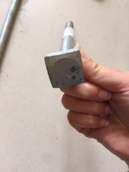 1/2 Inch Galvanized Power Line Fittings Machine Bolt Fasteners Customized Forging