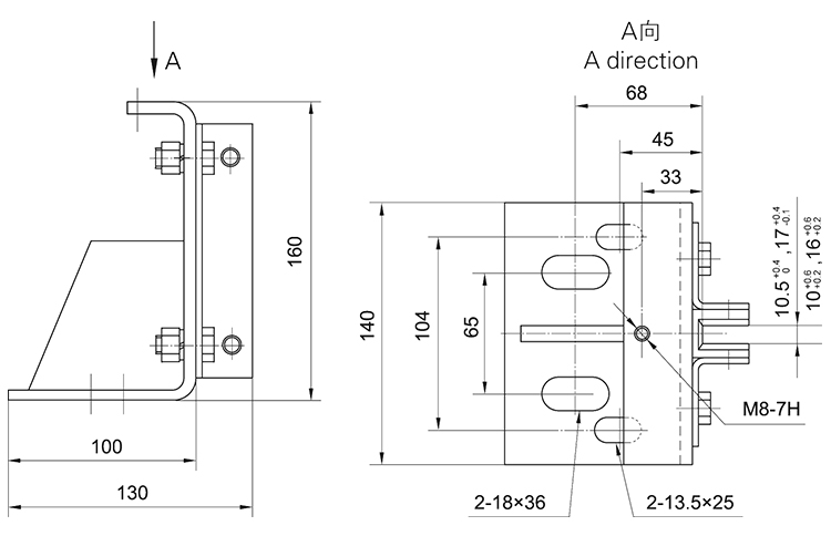 Elevator Car Guide Shoe DX04 10mm 16mm Guide Shoe Liner