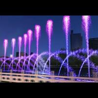 Contrôle de musique Grand lac Fontaines d'eau Hôtel en acier inoxydable