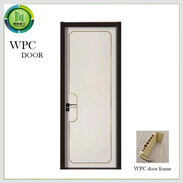 Anti porta impermeável flamejante do PVC, largura da porta 900mm do banheiro da madeira maciça