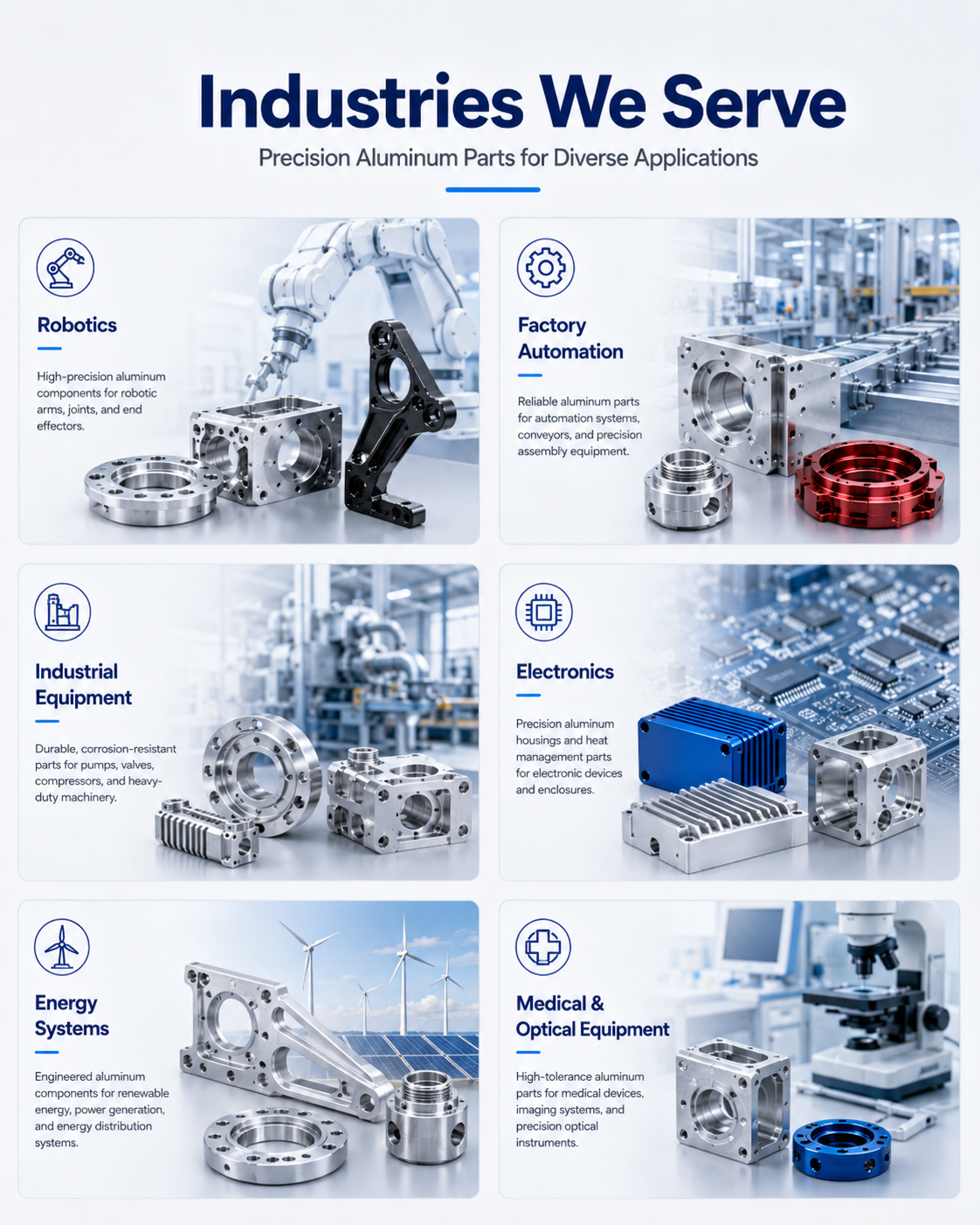 High Precision Custom Aluminum CNC Parts with 5-Axis Machining for Prototype to Mass Production