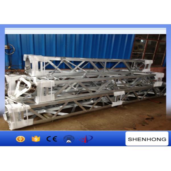 Inner Suspended Aluminum Gin Pole For Transmission Line Tower Erection