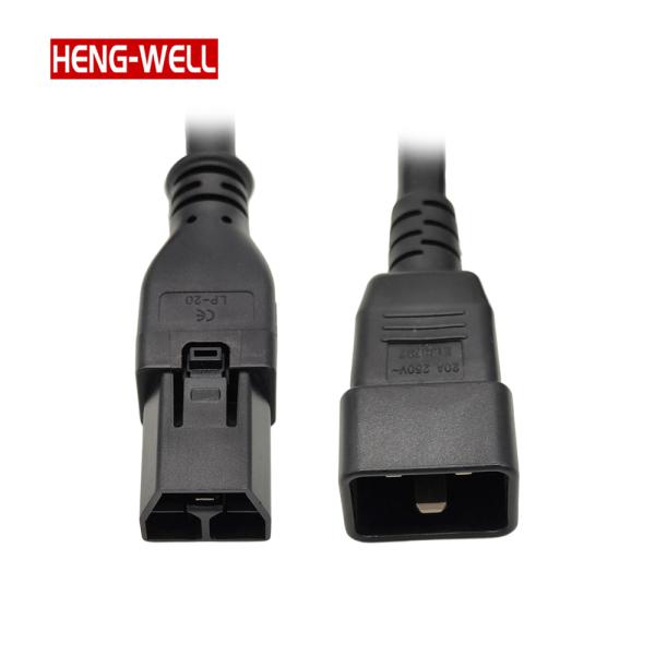 SAF-D-GIRD 400V 3 Core 12Gauge 2.5mm2 Extension Cord 30A Rated Current C20 Plug Power Cable for PDU Server Equipment
