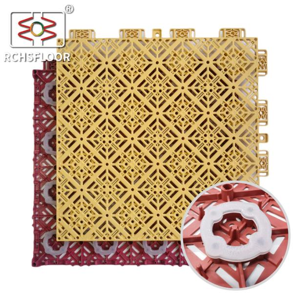 OEM ODM Basketball Court Flooring Tiles 14.9mm Thick Sport Court Tiles