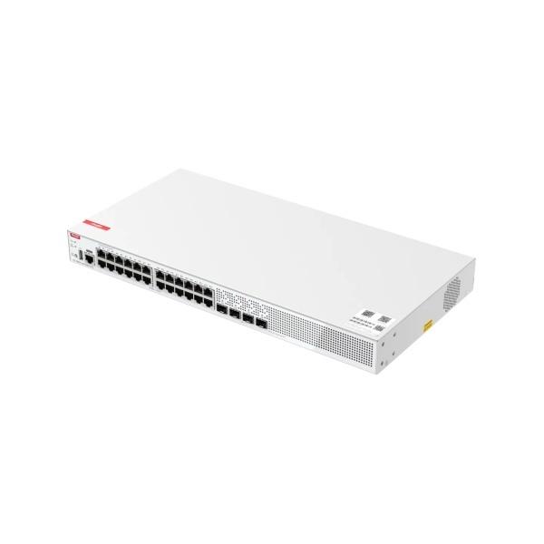 24 puertos Gigabit + 4 ranuras SFP capa 2 Ruijie Switch administrado para redes empresariales seguras