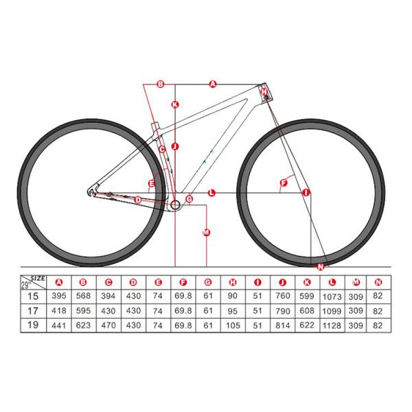 27,5 волокно MTB углерода дюйма T800 обрамляет внутренние кабели никакие этикеты