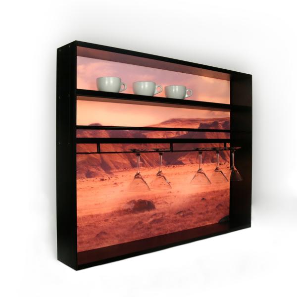 Home Decoration Aluminum Display Shelf for Living Room / Kitchen