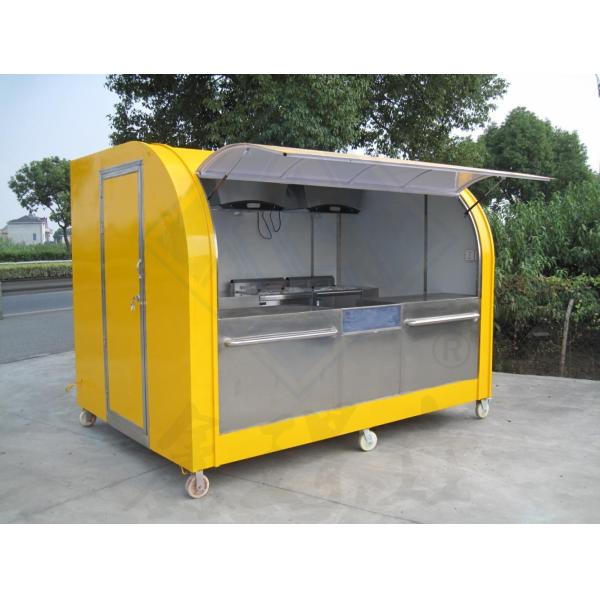 200 Set Snack Machines Food Truck Shop Mobile Food Cart with High Capacity and Wheels