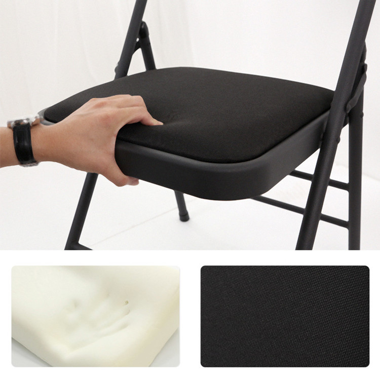 Hotel Garden Outdoor Stackable Folding Fabric Matt Dining Chair for Outdoor Functions