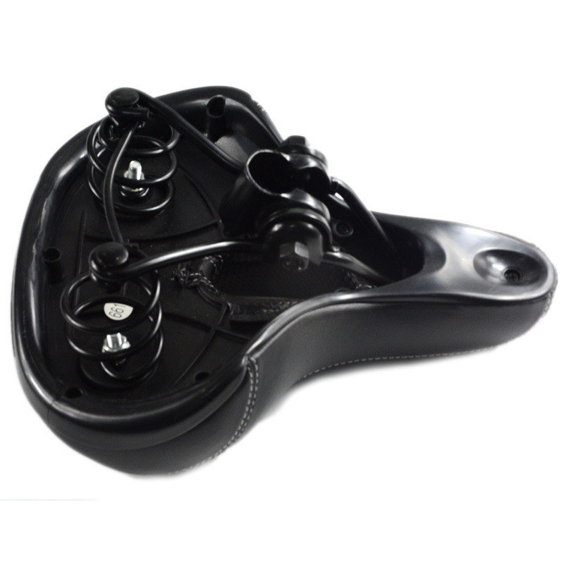 Comfortable PU Leather Mountain Bike Seat Cushion Waterproof Road Wide Bicycle Saddle