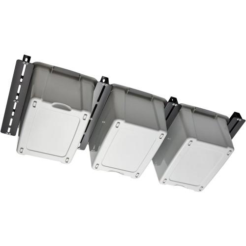 26 Garage Storage Tote Slide Overhead Ceiling Mount Storage Bins Rack Solution