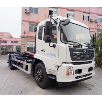 10tons 125m3 Hook And Lift Truck With DFH1180EX8 Chassis Efficient Operating