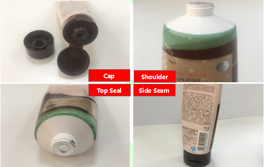 D35 * 134mm 100g Plastic Laminated Cosmetic Tube Packaging With Flexo / Stamping