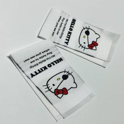Needle Loom Woven Fabric Labels Sew On Name Labels Sticking On Backing OEM