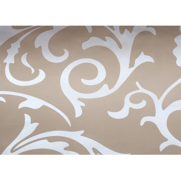 0.7*8.4m Brown Non - woven Retro Vintage Wallpaper Flower Pattern