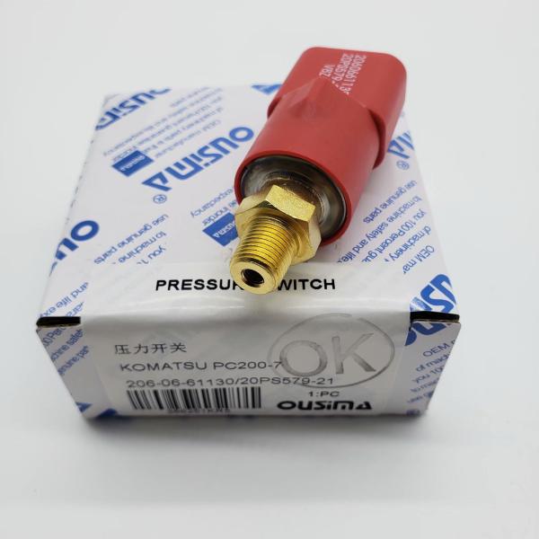 OUSIMA Pressure Sensor 206-06-61130 20PS579-21 Pressure Switch for Komatsu Excavator PC200-8 PC200-7 PC220-6 PC300LC