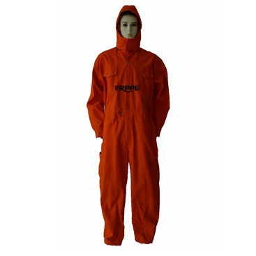 Orange Lightweight Fr Coveralls / Flash Arc Resistant Coveralls With Hood NFPA 2112