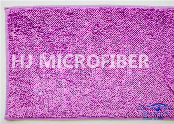Non-Slip Purple Microfiber Mat For Home Use , Microfiber Bath Mat